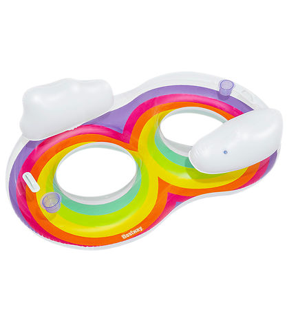 Bestway Pool Mattress - 186x116 - Rainbow Dreams Double Swim Tub
