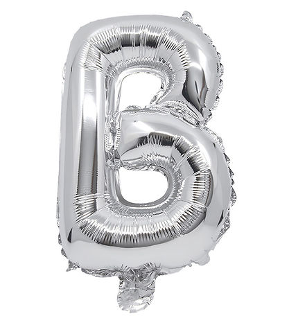 Decorata Party Þynnublöðru - 34 cm - B - Silfur
