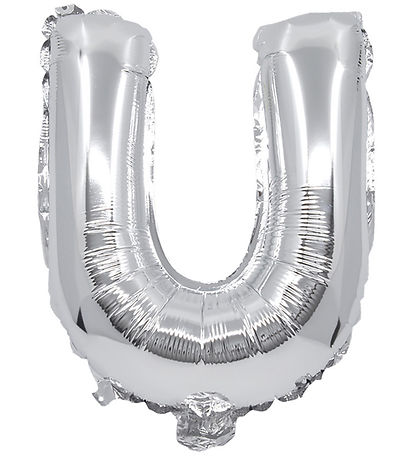 Decorata Party Þynnublöðru - 31 cm - U - Silfur