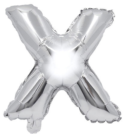 Decorata Party Foil balloon - 31 cm - X - Silver