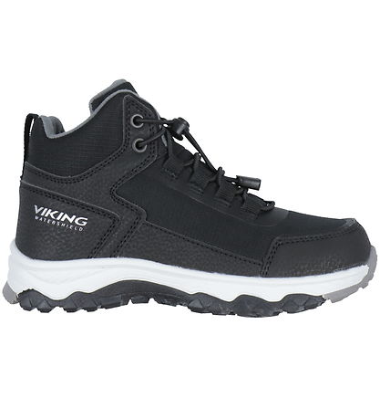Viking Saappaat - Akkarvik Mid Fleece WP SL - Black/Graniitti