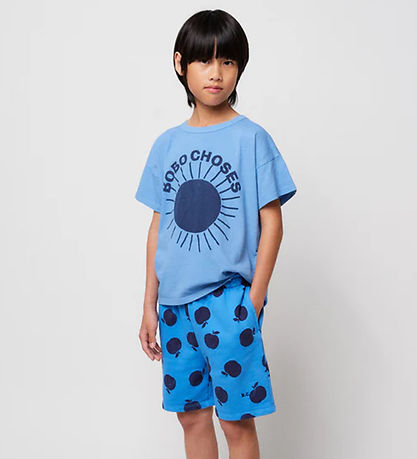 Bobo Choses Stuttermabolur - Light Blue