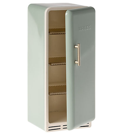 Maileg Miniature Refrigerator - Rabbit - Metal - Mint
