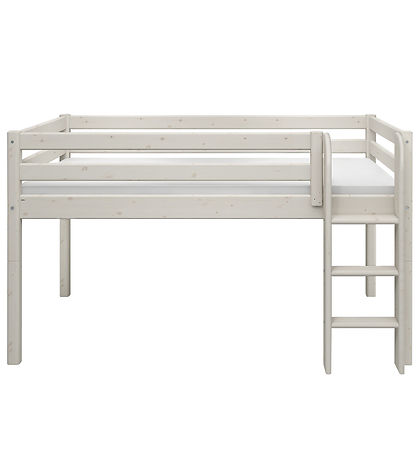 Flexa Half-height Bed w. Straight Ladder - Classic+ - 210x110x12