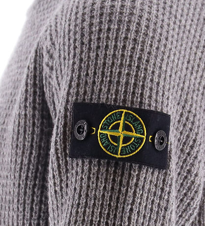 Stone Island Bluse - Wolle/Viskose - Dunkelgrau-Meliert