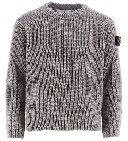 Stone Island Bluse - Wolle/Viskose - Dunkelgrau-Meliert