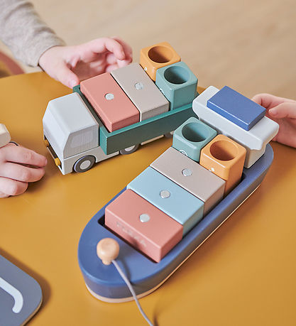 Flexa Containerfartyg - Trä - Play - 6 Delar - Multi