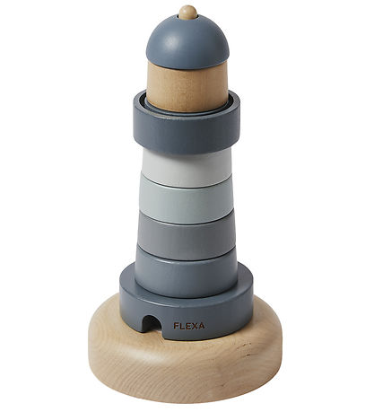 Flexa Play Stacking Tower - Lighthouse - Wood - Play - Multi