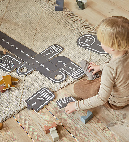 Flexa Play Bílabraut - Viður - Play - 22 Partar - Multi