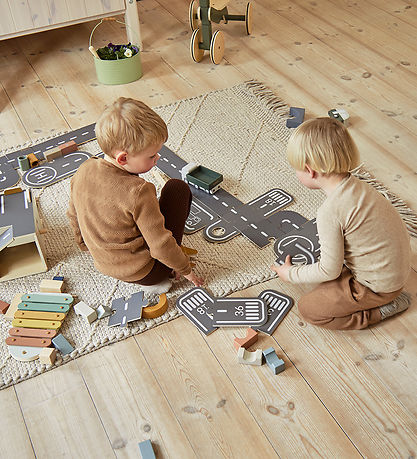 Flexa Play Bílabraut - Viður - Play - 22 Partar - Multi