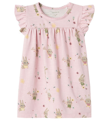 Name It Kleid - NbfHejse - Parfait Pink m. Kaninchen