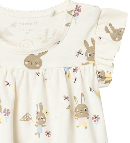 Name It Kleid - NbfHejse - Jet Stream m. Kaninchen