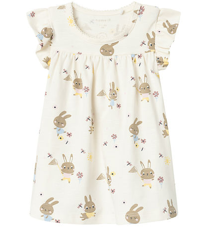 Name It Kleid - NbfHejse - Jet Stream m. Kaninchen