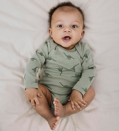 Name It Bodysuit L/æ - Noos - NbmBody - 3-Pack - Agave Green