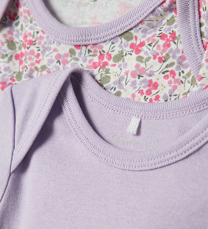 Name It Bodysuit L/æ - Noos - NbfBody - 3-Pack - Pastel Lilac