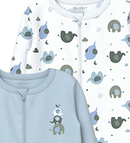 Name It Schlafanzug - Noos - NbmNightsuit - 2er-Pack - Baby Blue