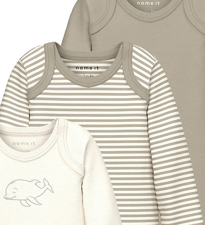 Name It Body L/æ - Noos - NbnBody - 3er-Pack - Reines Kaschmir