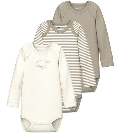 Name It Body L/æ - Noos - NbnBody - 3er-Pack - Reines Kaschmir
