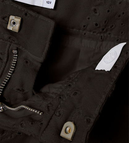 Name It Pils - Twill - NkfNinna - Svart M. Mynsturprjón