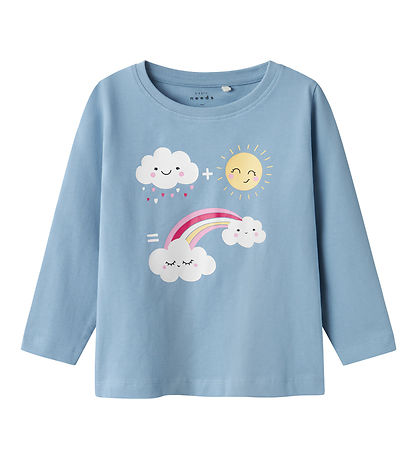 Name It Blouse - NmfVix - Endless Sky/Sky - Sun Duck Rainbow