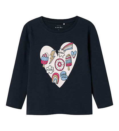 Name It Blouse - NmfVix - Dark Sapphire/Heart