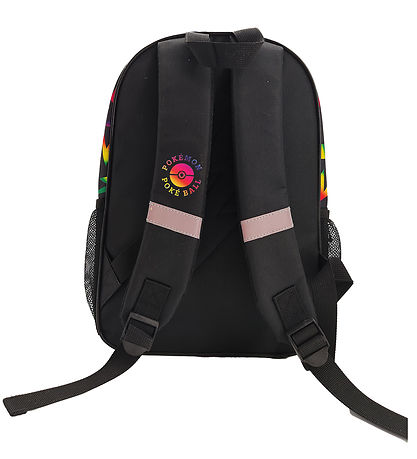 Pokémon Backpack - Medium+ - 37x26x12 cm - Black w. Neon print