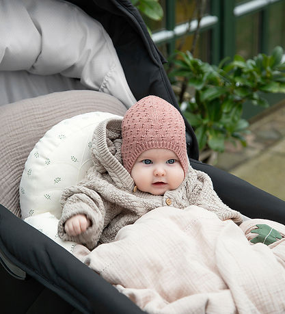Sebra Pram Cushion Kapok Sophora Leaves Beige KW IE