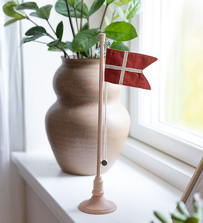 Sebra Tafelfiguur - Hout - 28 cm - Dannebrog
