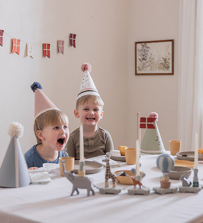 Sebra Birthday Train - Wood - 55 cm - World Of Sebra