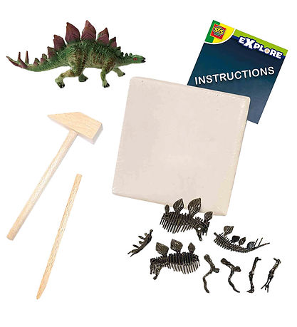 SES Creative Utgrävning - Utforska - Stegosaurus och skelett