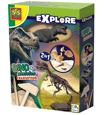 SES Creative Utgrävning - Utforska - T-Rex och skelett
