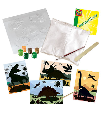 SES Creative - Cast & Paint - Dinosaurs w. Scratch sheet