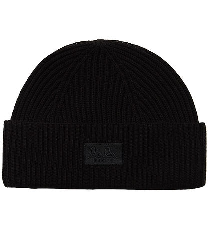 Lala Berlin Beanie - Wool/Acrylic - Lines - Black