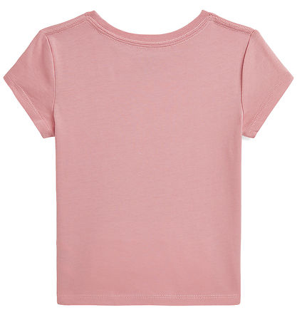 Polo Ralph Lauren Stuttermabolur - Kitlað Bleikt M. Polo