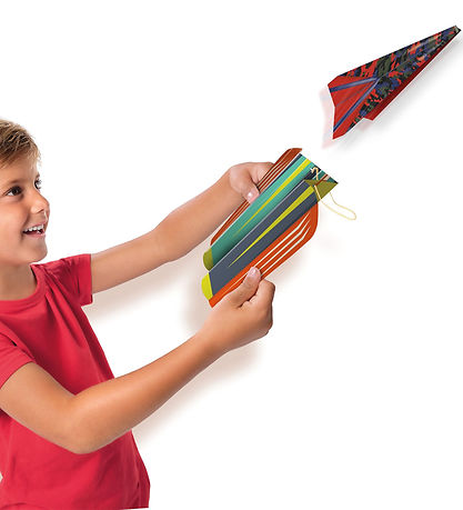 SES Creative - Paper airplane w. Launch pad