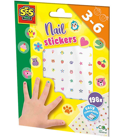 SES Creative - Naglar Límmiðar - 198 Stk.