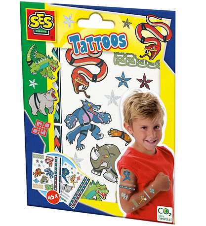 SES Creative Tattoos - Animal Warriors - 45 pcs