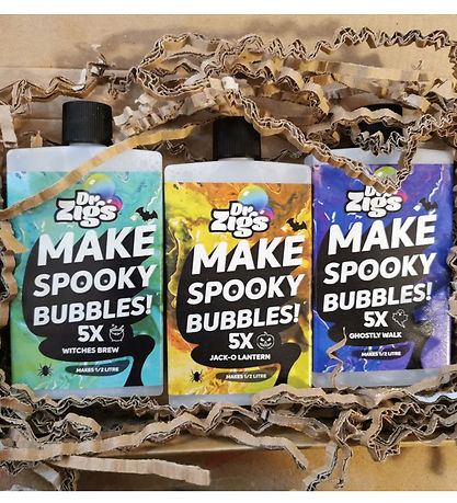 Dr Zigs Soap Bubble Set - Halloween Giant Bubble Mix