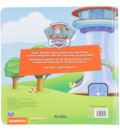 Alvilda 도서 포함 플래퍼 - Paw Patrol - 잔해 찾기 - 덴마크어