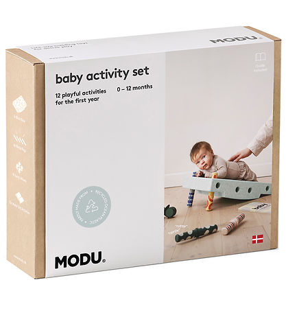 MODU Baby Motorik set - 10 Parts - Ocean Mint/Forest Green