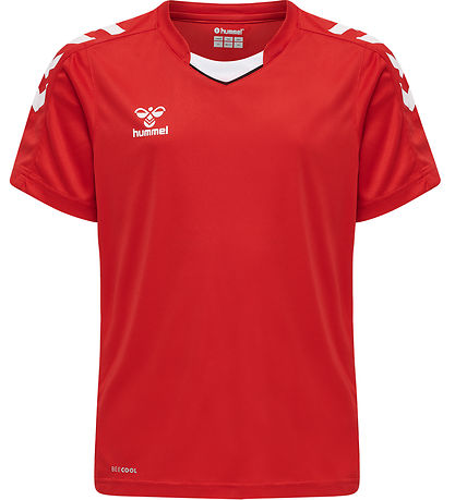 Hummel Stuttermabolur - HmlCore XK Poly Jersey - True Red