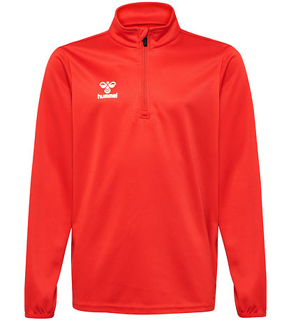 Hummel Bluse - HmlEssential Half Zip - True Red
