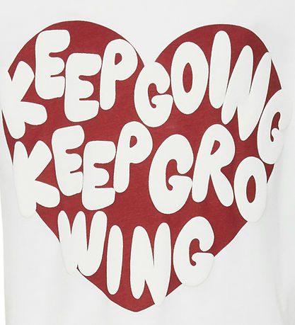 Vero Moda Girl Stuttermabolur - VmAppleheart - Snow White/Frontp