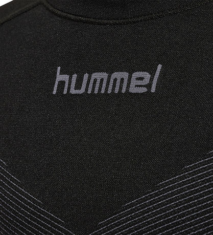 Hummel Síðerma æfingabolur - First Óaðfinnanlegur Jersey - Svart