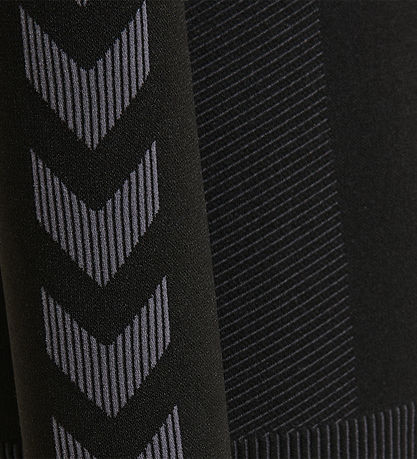 Hummel Síðerma æfingabolur - First Óaðfinnanlegur Jersey - Svart
