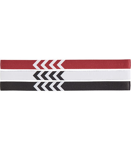 Bandeau Hummel - 3 Pack - Blanc/Noir/Rouge