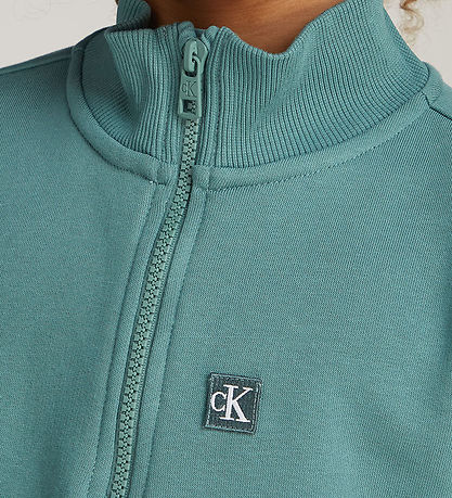Calvin Klein Sweatshirt - Monogram Mini Badge Half-Zip - North A