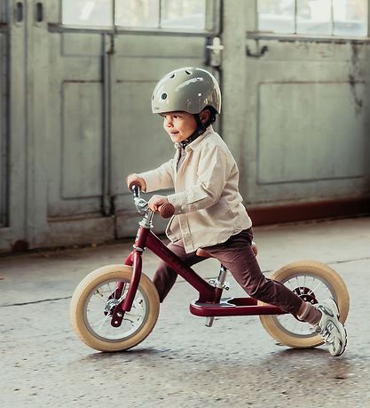 TryBike Loopfiets - Steel - Vintage Editie - Rood