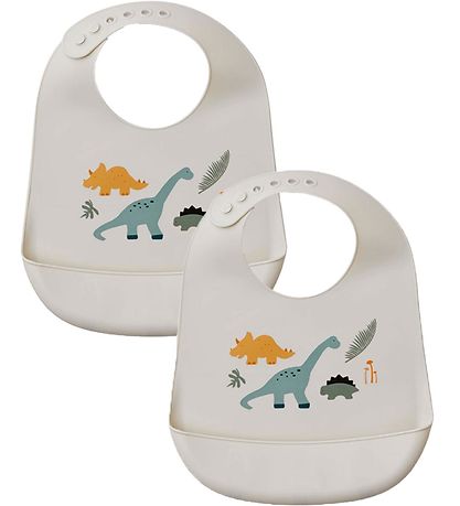 Liewood Lätzchen - Silikon - 2er-Pack - Tilda - Dino Mix