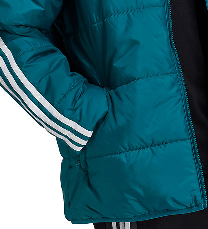 adidas Originals Steppjacke - Erdöl m. Weiß